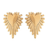 'ATENEA' Maxi Heart Earrings - Ibiza Passion