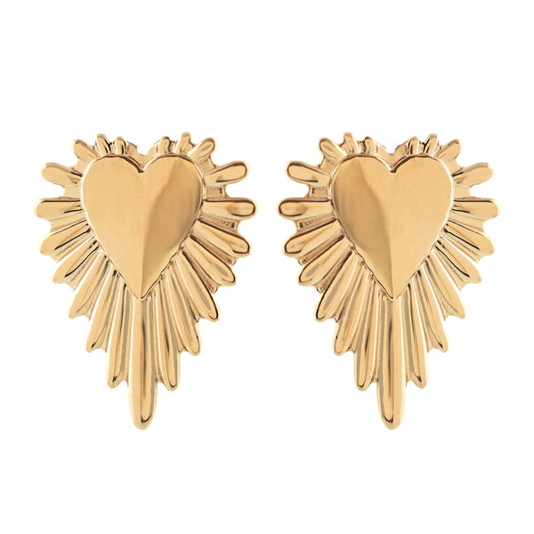 'ATENEA' Maxi Heart Earrings - Ibiza Passion