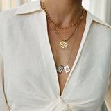 'AVE MARIA' Mother Pearl Heart Necklace - Ibiza Passion