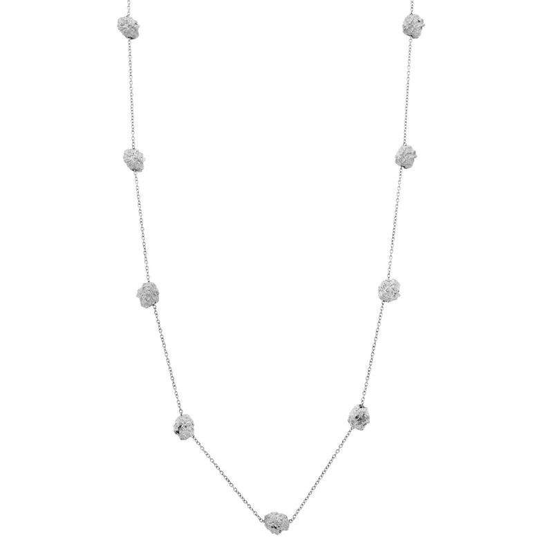 'GAIA' Mini Silver Nugget Necklace - Ibiza Passion