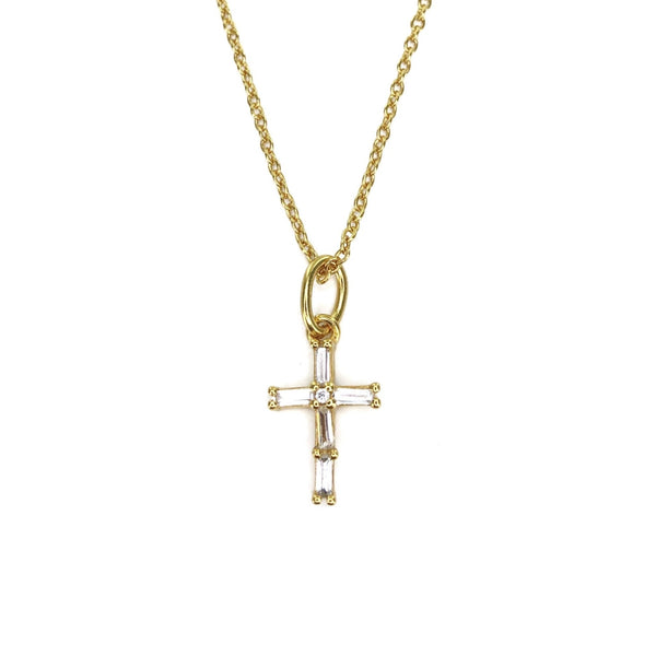 'LYNDA' Mini Cross Necklace - Ibiza Passion