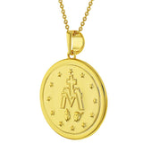 'AURY' Miraculous Medal Necklace - Ibiza Passion