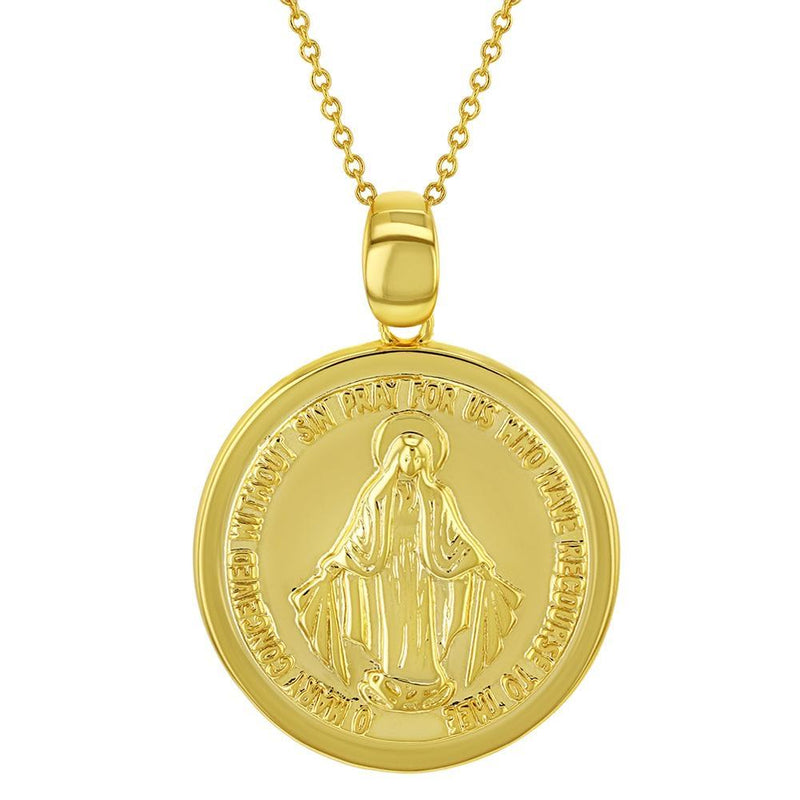 'AURY' Miraculous Medal Necklace – Ibiza Passion