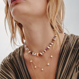 'BALANCE' Stone Mix & Pearls Necklace - Ibiza Passion