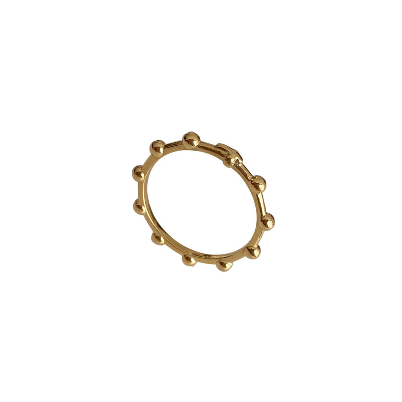 'BELIEF ROSARY' Gold Rosary Ring - Ibiza Passion
