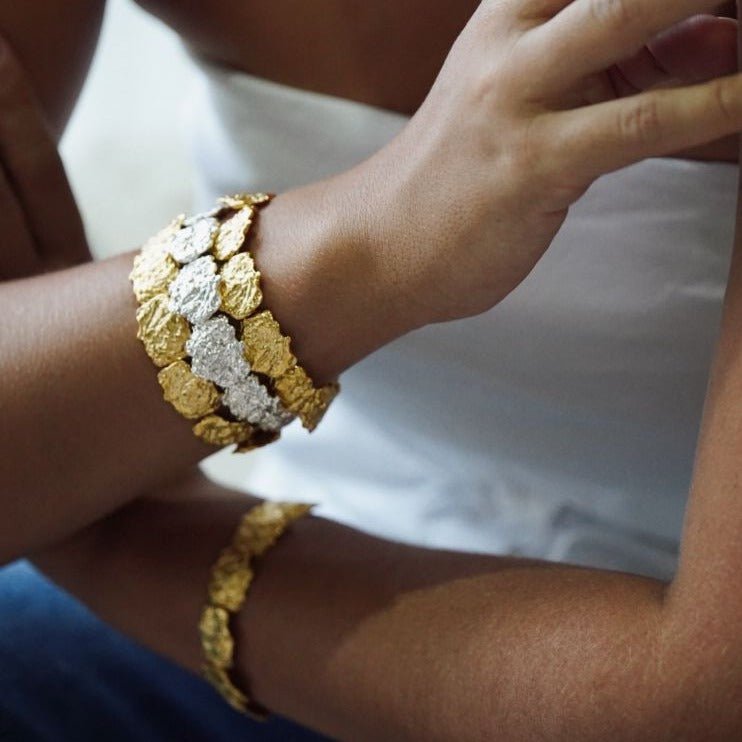 'CIBELES' Rigid Bracelet Gold - Ibiza Passion