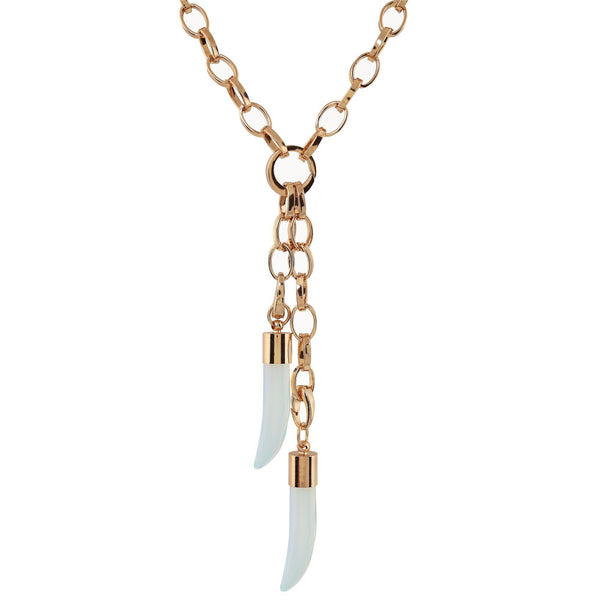 'FAUNA' Opal Horns Necklace - Ibiza Passion