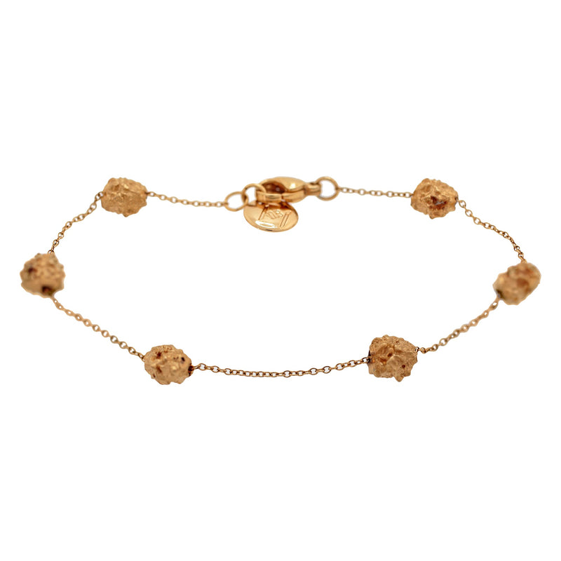 'GAIA' Mini Gold Nugget Bracelet - Ibiza Passion