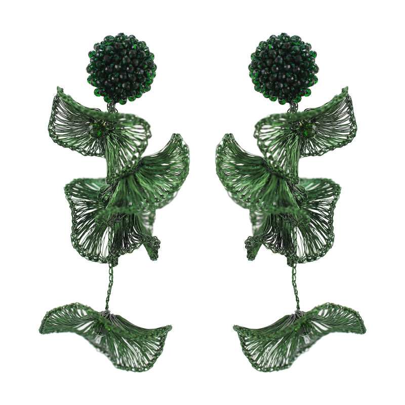 'GREEN ORCHID' EARRINGS - Ibiza Passion