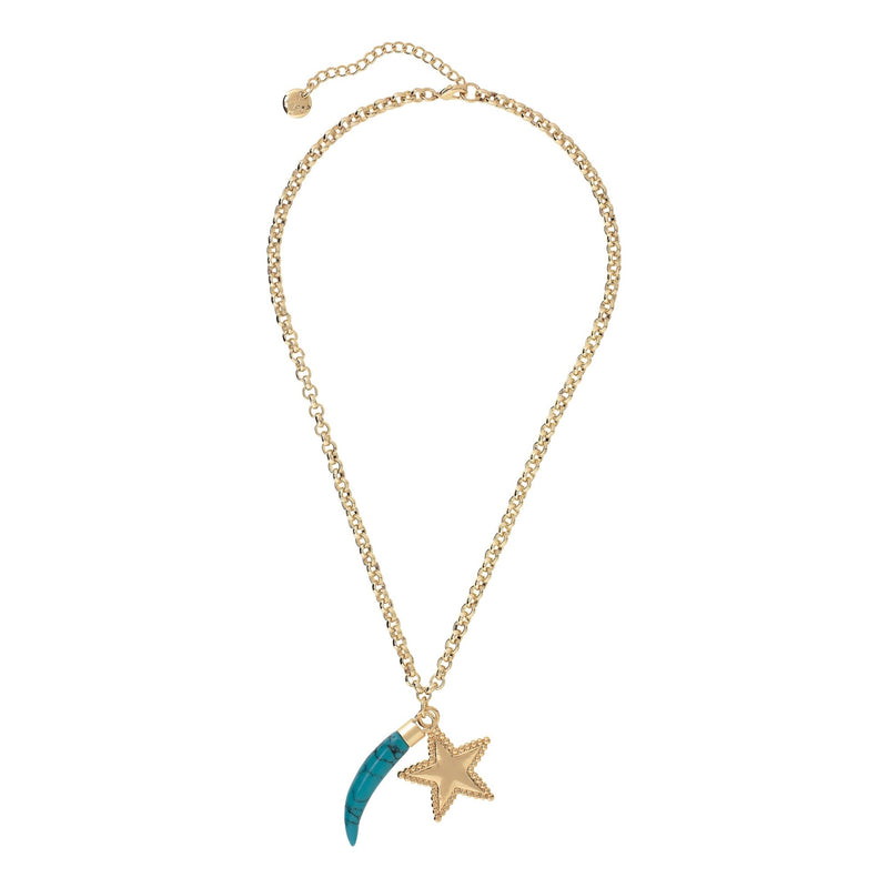 'MENORCA' Necklace with Star & Horn - Ibiza Passion