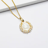 Mother Pearl Guardian Angel Necklace - Ibiza Passion