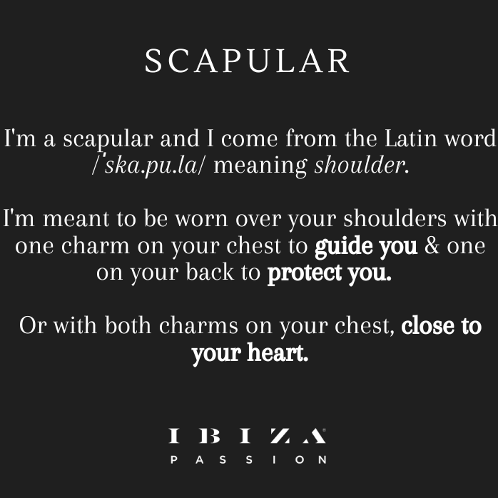 'SCAPULAR' • Virgin & Sacred Heart -Zircons- - Ibiza Passion