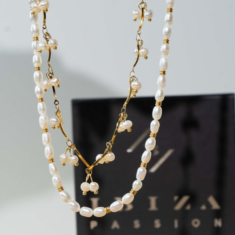 'THE WAVE' Pearl Necklace - Ibiza Passion
