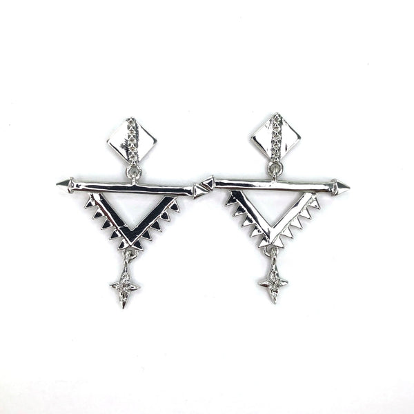 'TRIBE' Silver Earrings - Ibiza Passion